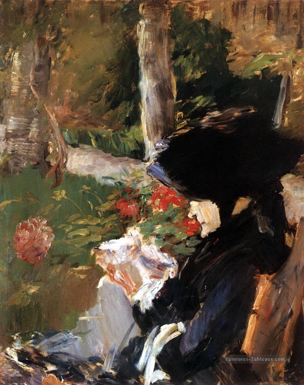 Mère dans le jardin à Bellevue Édouard Manet Peintures à l'huile